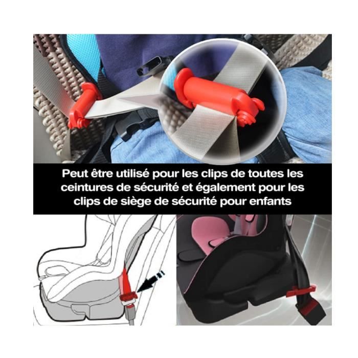 Pince ceinture de securite pour siege auto - Cdiscount