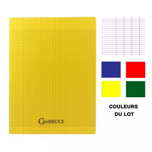 Lot 10 cahiers - Couverture En Plastique - Petits Carreaux - 24X32Cm - 96  Pages - Ligne 8000 pas cher