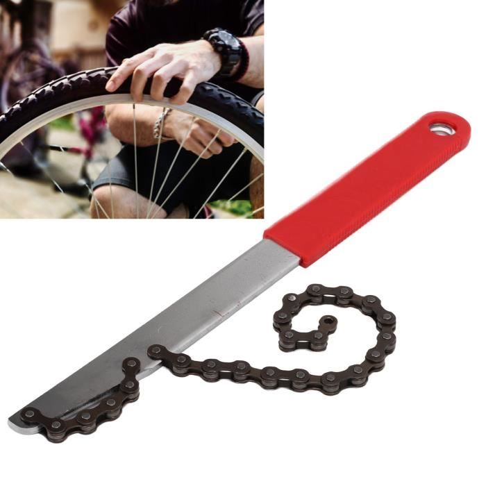 KIMISS outil de réparation de chaîne de vélo Kit d'outils de fouet de chaîne  de vélo Kit d'outils de retrait de cassette de - Cdiscount Sport
