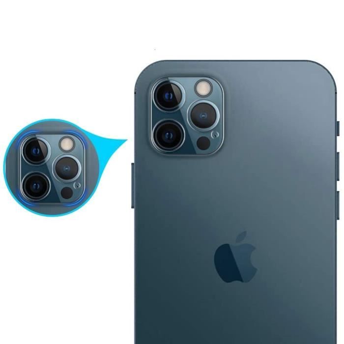 Verre trempé Pour Apple iPhone 14 Pro Max [3 Pack Ecran + 2 Pack Caméra]  Haute résistance - Protection Avant + Arrière - Anti-traces - Cdiscount  Téléphonie