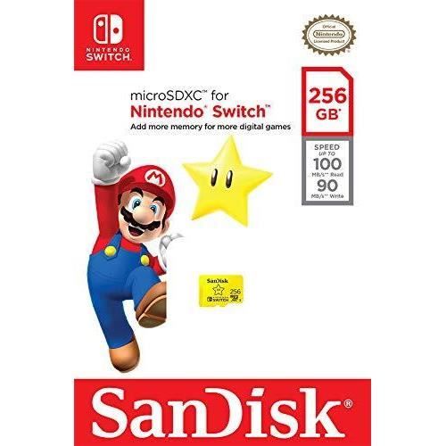 Carte microSDXC SanDisk 256 Go pour Nintendo Switch - Cdiscount Appareil  Photo