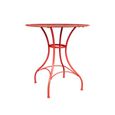 Table Bistro de Paris - F1304 - Fer finition rouge antique - L72xPR72xH75 cm-3