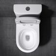Mai & Mai Toilettes à poser en céramique blanc toilette complet abattant avec frein de chute A304T-3