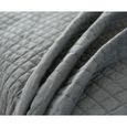 WOLTU Couvre-lit Matelassé Réversible Noir 240x260 Cm – Doux, Respirant Et Élégant Pour Un Lit King Size