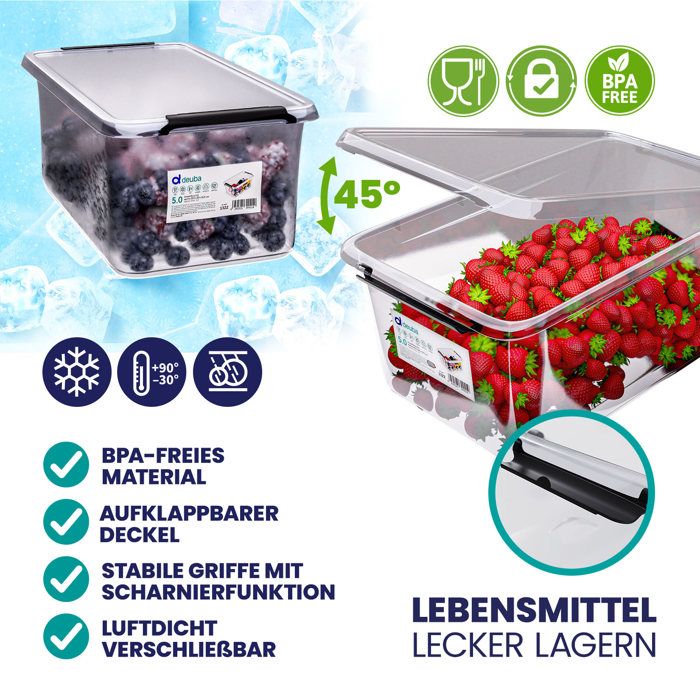 Récipient De Stockage De Riz Avec Bec Verseur 2,5 L - Distributeur En Plastique Pour