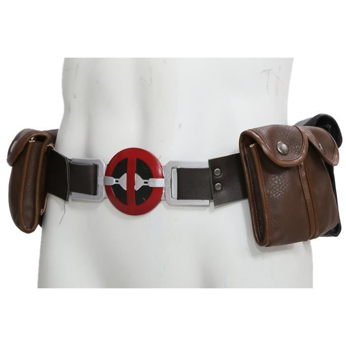 Deadpool Ceinture PU Avec 4 Poches Deadpool Costume Accessoires