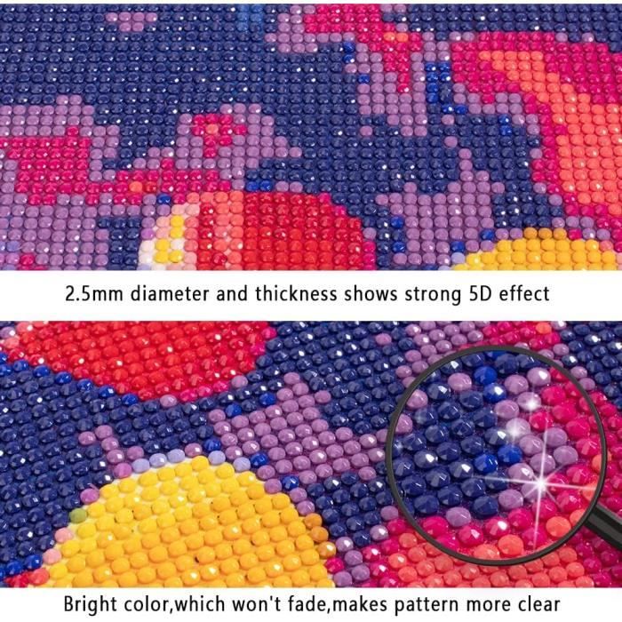 Kit Peinture Diamant 5D Complet - Broderie Grenouille 30x40 Cm, DIY Mosaïque Strass Animal