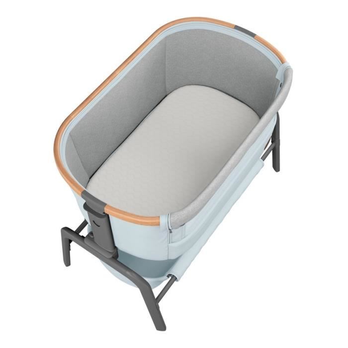 Maxi-Cosi Iora Lit Cododo Bébé Pliable - 0-6 Mois, 4 Inclinaisons, 5 Hauteurs, Système Coulissant, Gris Essential