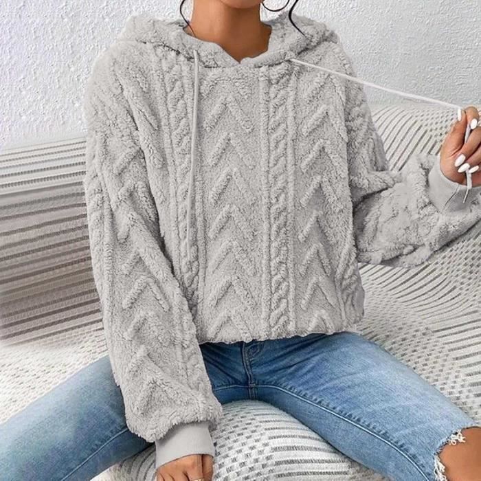 Sweat Polaire Capuche Hiver Chaud Polaire Femme avec Capuche Grande Taille Manteau La Mode Chic Kawaii SWEATSHIRT gris 1 Gris Cdiscount Pret a Porter