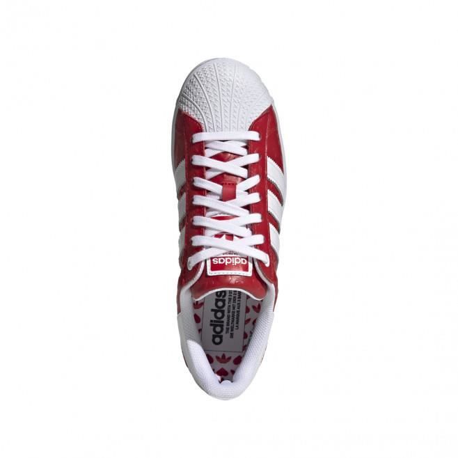 Basket adidas Originals SUPERSTAR BOLD - ADIDAS ORIGINALS - Rouge - Cuir -  Femme Rouge - Cdiscount Chaussures