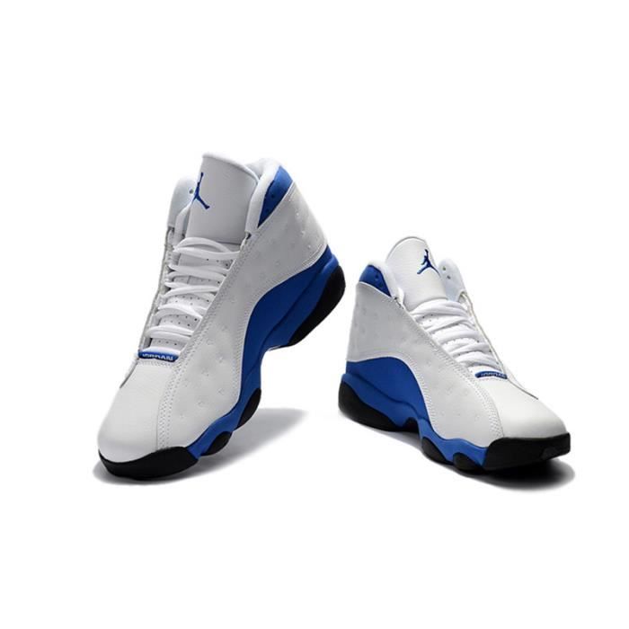Jordan 13 bleu blanc on sale