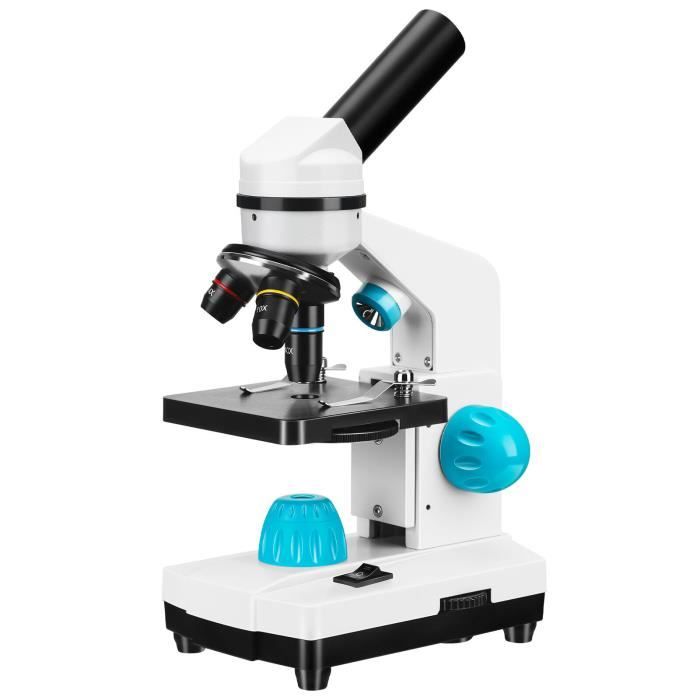 Microscope pour Enfant Étudiante et Adulte 100-2000X Portable Microscope  Optique Professionnel Microscope Monoculaire étudiants - Cdiscount Appareil  Photo