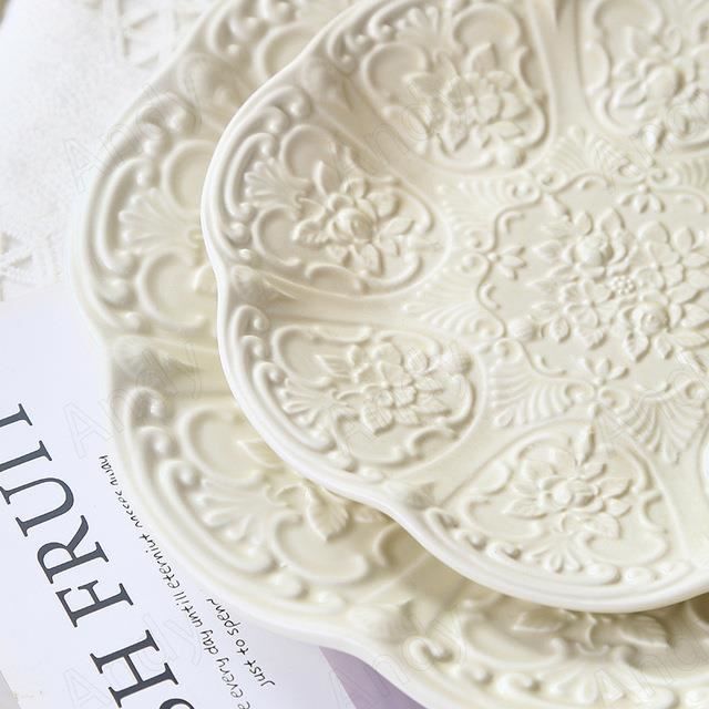 COLLBATH Ensemble Assiettes à Sauce Et Trempette En Céramique - 2 Pièces Design Cœur Pour Cuisine Et Restaurant