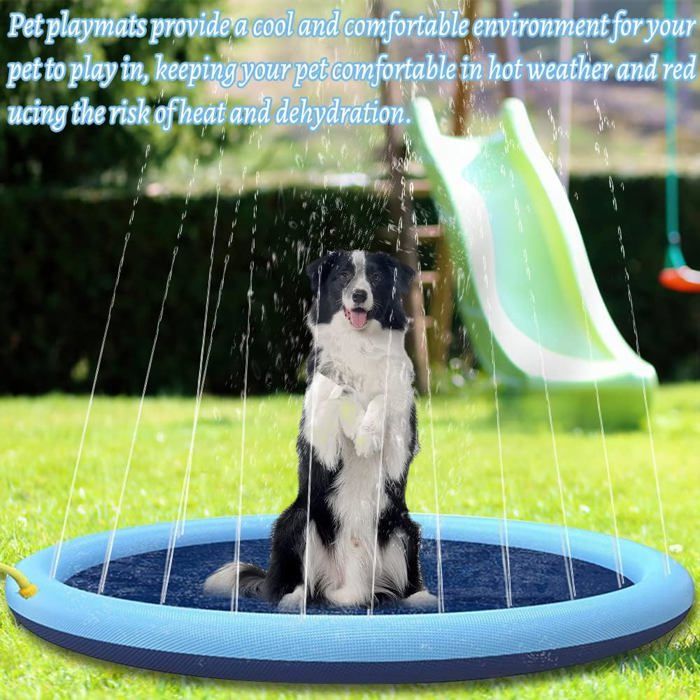 Tapis Jet D'eau, 170cm Tapis De Pulvérisation D'eau PVC, Splash Pad Antiderapant Jeux Deau Exterieur Pour Enfants Dans Jardin Lete 73325914 Tapis Jet D'eau, 170cm Tapis De Pulvérisation D'eau PVC, Splash Pad Antiderapant Jeux Deau Exterieur Pour Enfants Dans Jardin Lete 73325914