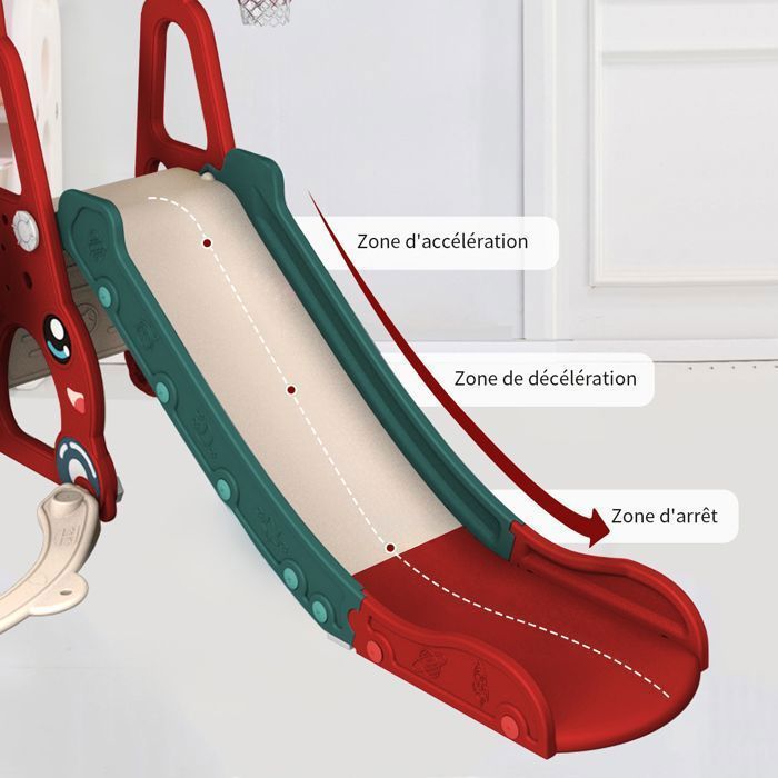Toboggan Pour Enfants Plastique pour Jardin Extérieur Jeu CM