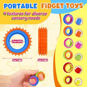 Steemjoey – Jouet Fidget LED – Cristal Blanc Avec Lumière Multicolore – Anti-stress, Anti-anxiété – Cadeau Enfant Et Adulte