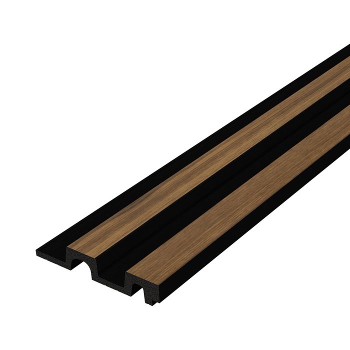 Panneaux Muraux 3D Effet Bois Noir – Lot De 6 Lattes Composite Facile à Poser (intérieur/extérieur)
