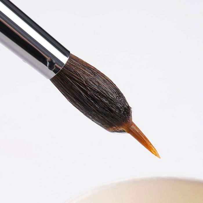 Pinceaux Traceur Extra-longs En Poils De Bœuf – 3 Pinceaux Pour Contours, Détails, Aquarelle, Acrylique Et Huile | Manche Court Ergonomique - 7