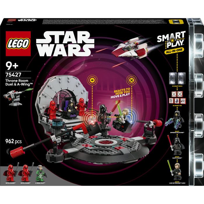LEGO Star Wars 75427 SMART Play : Duel dans la Salle du Trône et ...