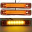 2X 9 DEL Côté Clearance Marker Lumière Blanc Lampe Voiture Remorque Étanche