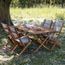 Salon De Jardin En Bois D Acacia Fsc Gris 4 Places Bdbd Achat