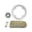 Kit Chaine Hyper Renforcé Couronne Alu Noir 13x50 Yamaha YZ 250 1999 à 2018
