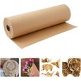 1 rouleau kraft de papier coffre-fort bel bricolage artisanat d'emballage de fleur papier cadeau emballage cadeau-0