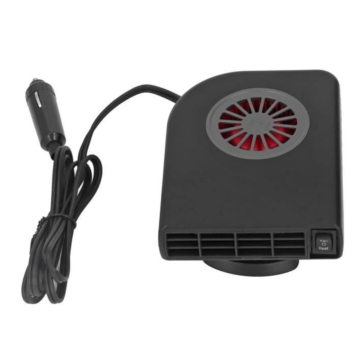 Désembueur De Voiture 12V 1000W-1200W KIMISS - Chauffage Et Ventilateur, Alliage Aluminium, Rouge