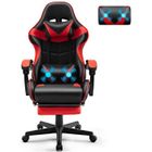 FERGHANA Soontrans Chaise gaming, Fauteuil de Bureau Gamer Ergonomique avec Appui-tête et Oreiller lombaire de massage,Hauteur