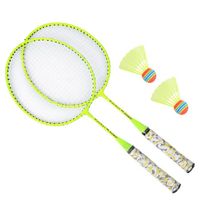 ESTINK Raquette de badminton pour enfants Kit de Raquette de Badminton avec 2 Balles Jeu de Sport Extérieur Jouet d'Enfant Garçons