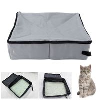 Bac à litière Portable pour chat Anti-fuite, Robuste, Léger, Facile à nettoyer, - Taille S-GUE