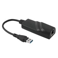 HURRISE Adaptateur USB 3.0 vers RJ45 Ethernet Gigabit 1Gbps pour PC/Laptop