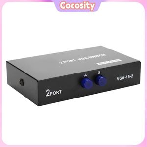 Commutateur VGA 2 Entrées 1 Sortie – Sélecteur Manuel 2 PC Vers 1 Écran Ou Projecteur, Plug & Play VGA/SVGA/XVGA/UXGA