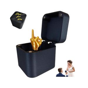 Jouet Doigt D'honneur En Bois Avec Interrupteur - Gadget Humoristique, Décoration Bureau, Cadeau Décalé Pour Adulte - 11