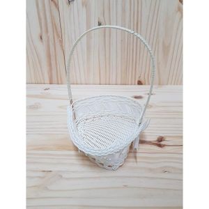 Les c/él/ébrations 3 Paniers Coeurs pour Demoiselles dhonneurs P/étales de Fleurs Cadeaux Mariage C/ér/émonie