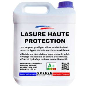 PEINTURE - VERNIS Lasure Haute Protection - Pot 20 L   - Codeve Bois - Chêne