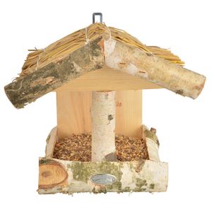 Mangeoire à Oiseaux En Bois KOTARBAU Avec Nourriture Gratuite - 400x240mm - Pour Jardin Et Balcon