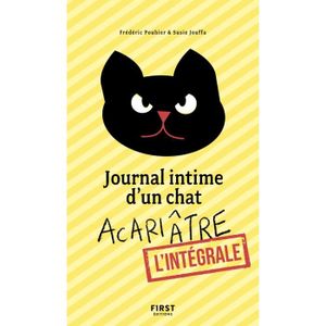 Journal intime « Chats et Fleurs » • Orange • Garçon-Fille • Cadenas