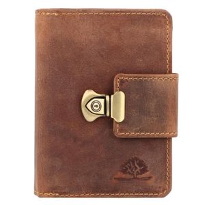 Porte-Monnaie Femme En Cuir PU - Petit Format Avec Porte-Clés, Bouton-Pression, Vert