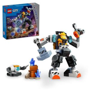 ASSEMBLAGE CONSTRUCTION LEGO® 60428 City Le Robot de Chantier de l’Espace, Jouet de Figurine de Robot avec Tenue Spatiale, Cadeau Enfants 6 Ans