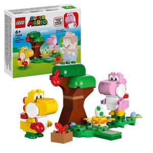 ASSEMBLAGE CONSTRUCTION LEGO® 71428 Super Mario Ensemble d'Extension Forêt de Yoshi, Jouet pour Enfants avec 2 Figurines Yoshi