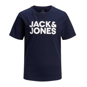 T-SHIRT T-shirt Marine Garçon Jack & Jones Corp
