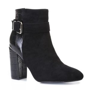 bottines bi matière femme