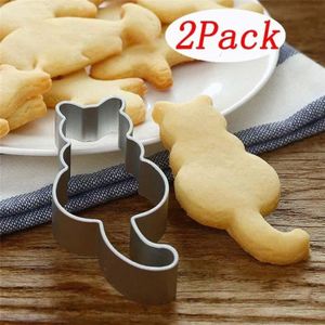 Angelliu 5 Pcs Emporte Piece Forme Chat Acier Inoxydable Pour Decoration De Gateau Fondant Biscuit Cookie Patisserie Emporte Pieces Ustensiles A Patisserie