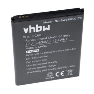 Batterie téléphone vhbw Li-Polymère batterie 3250mAh (3.8V) pour télé