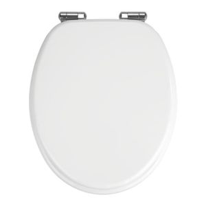 Abattant WC pour Toilette en Forme d'O Universelle en Plastique Dur Blanc  Casquette à Imprimé Vagues 45x 37x 5 cm - Cdiscount Bricolage