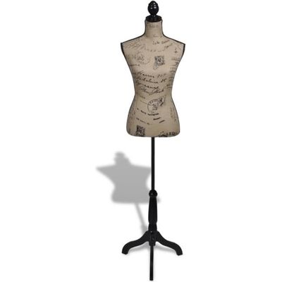 Présentoir Torse Blanc – Mannequin Couture Femme Taille 12/14 – Mousse 2 Parties