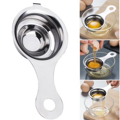 Casse-œufs, Séparateur D'œufs En Acier Inoxydable, Séparateur D'œufs à Ouverture Rapide Automatique Portatif Professionnel Pour Outils De Cuisine Créatifs