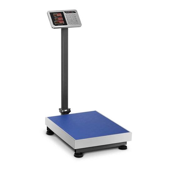 Steinberg Systems Platform Scale Floor Scale Industrial Scale 150kg/50g 60x45cm LCD Display SBS-PF-150 (Stainless Steel, Class III Accuracy, Overload 135