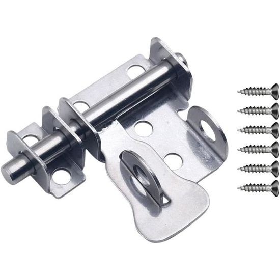 Loquet De Porte Coulissante En Acier Inox, Pour Salle De Bain